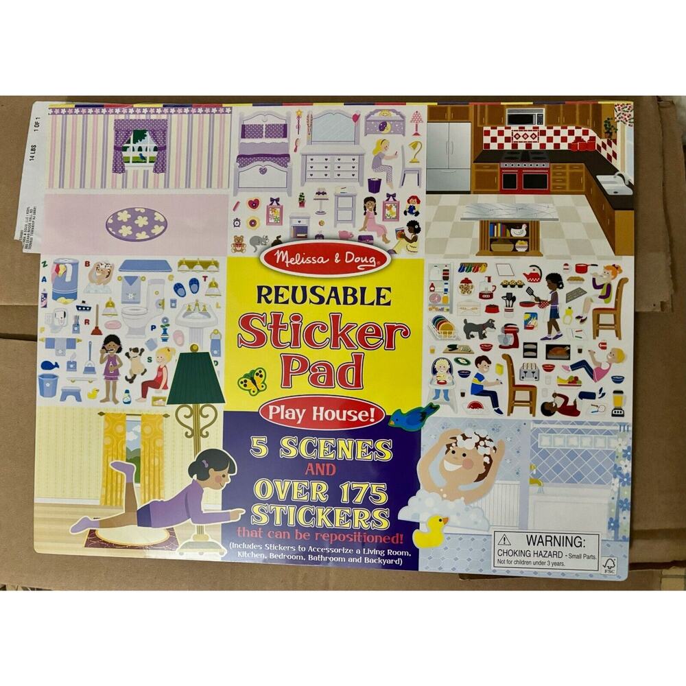 Melissa & Doug Reusable Sticker Pad-Play House